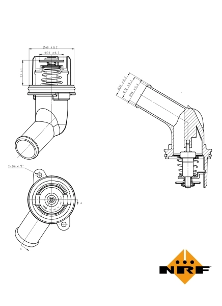 Termostat lichid racire