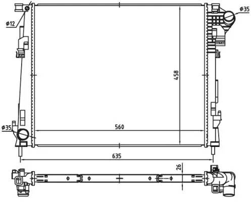 Radiator racire motor