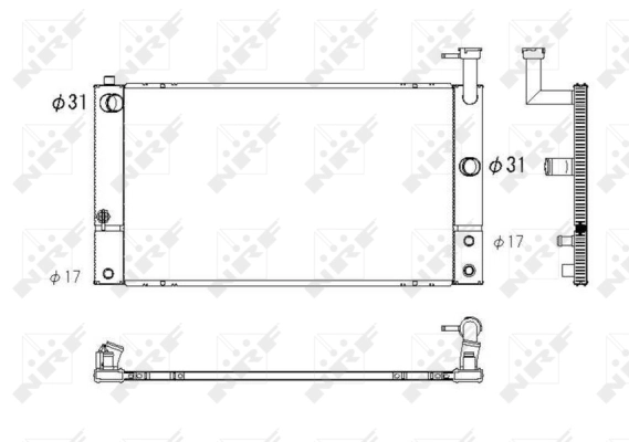 Radiator racire motor