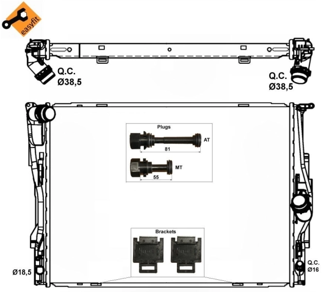 Radiator racire motor