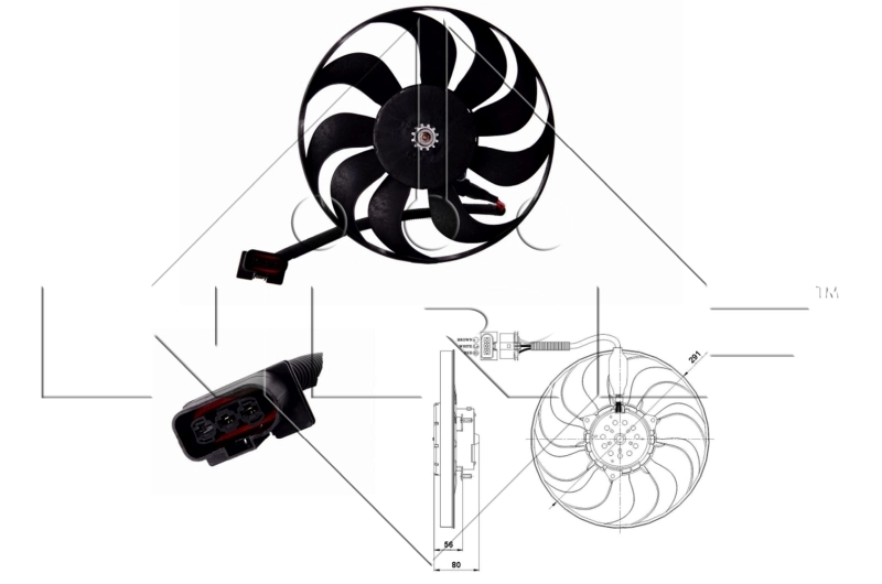 Ventilator radiator racire