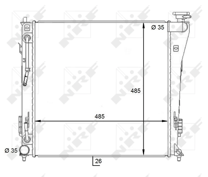 Radiator racire motor