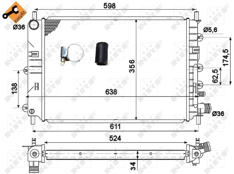 Radiator racire motor