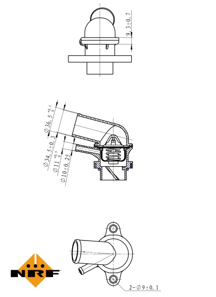 Termostat lichid racire