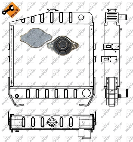 Radiator racire motor