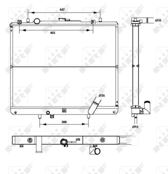 Radiator racire motor