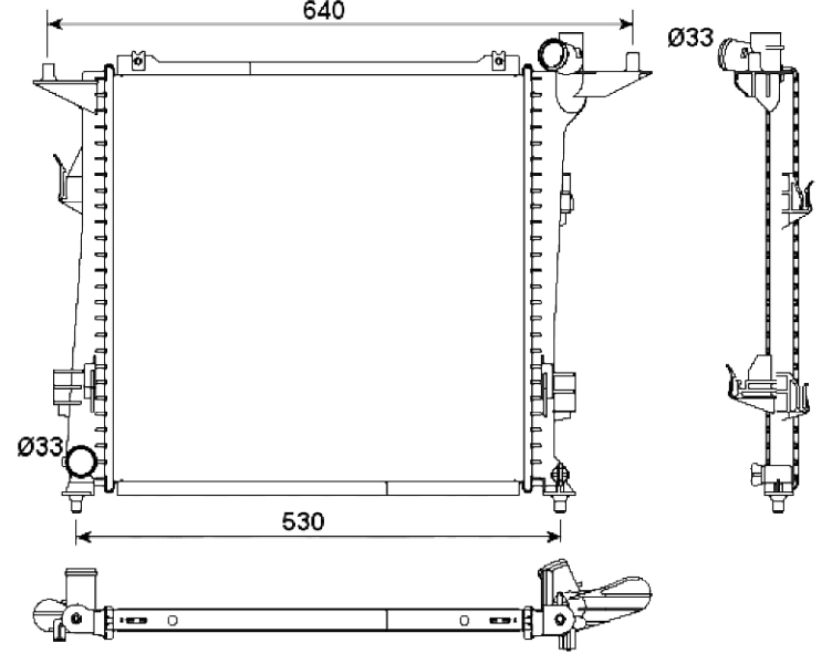 Radiator racire motor
