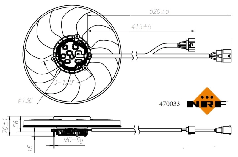 Ventilator radiator racire