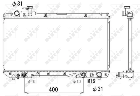 Radiator racire motor