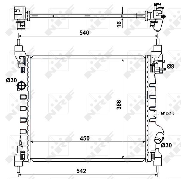 Radiator racire motor