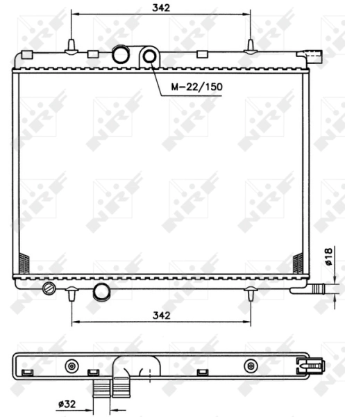 Radiator racire motor