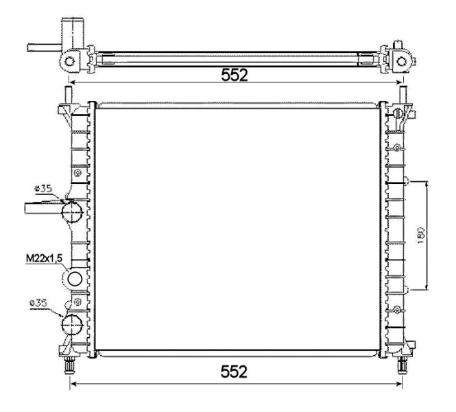 Radiator racire motor