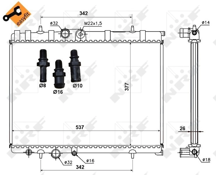 Radiator racire motor