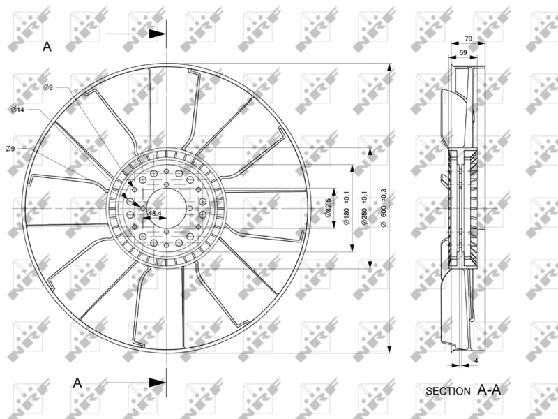 Paleta ventilator racire motor
