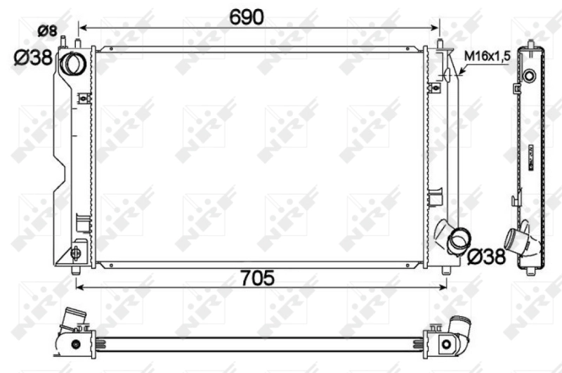 Radiator racire motor