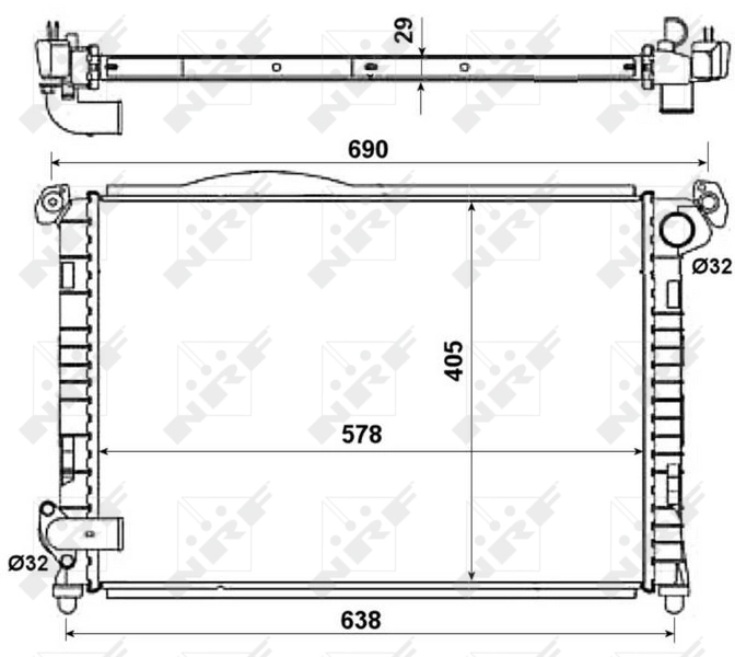 Radiator racire motor
