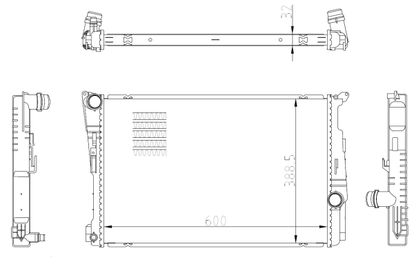 Radiator racire motor