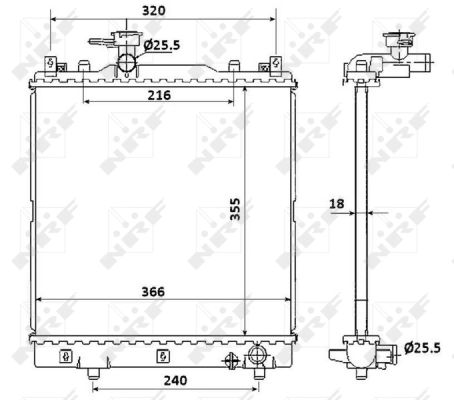 Radiator racire motor