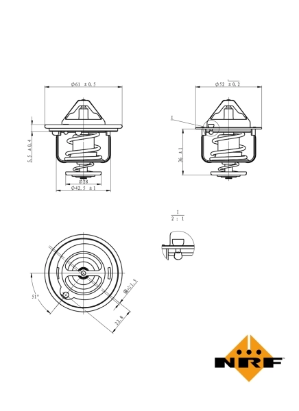 Termostat,lichid racire