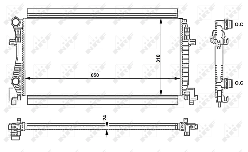 Radiator racire motor