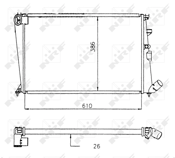 Radiator racire motor
