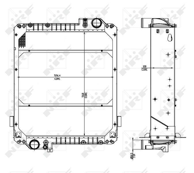 Radiator racire motor
