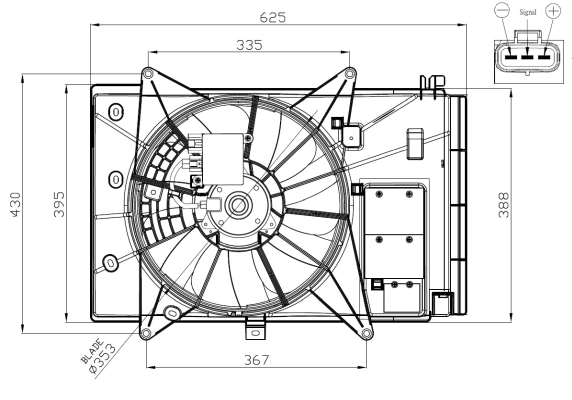 Ventilator radiator racire