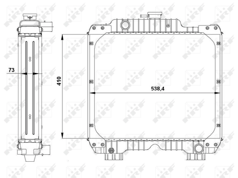 Radiator racire motor