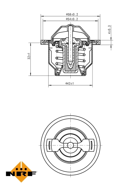 Termostat lichid racire