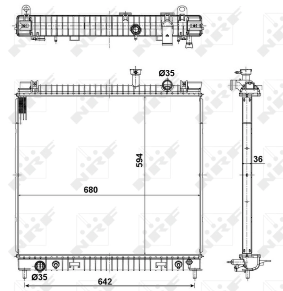 Radiator racire motor