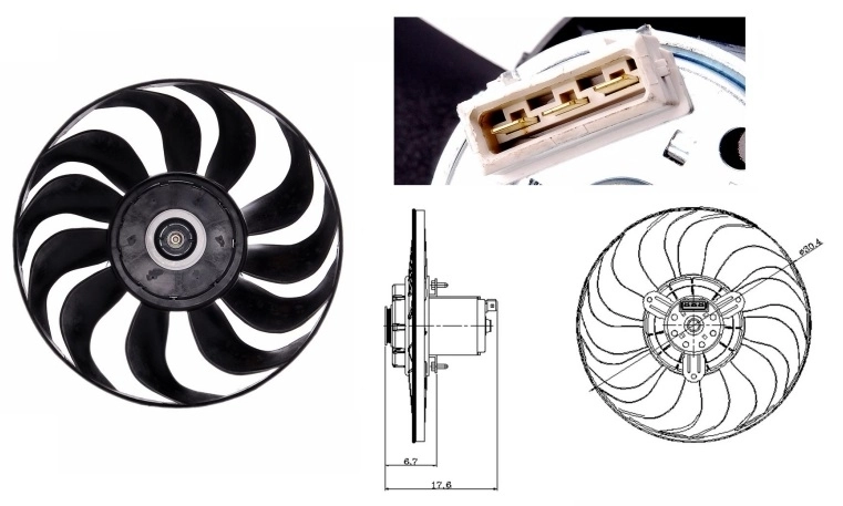 Ventilator radiator racire