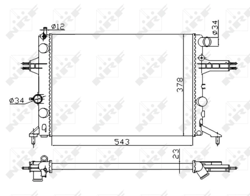 Radiator racire motor