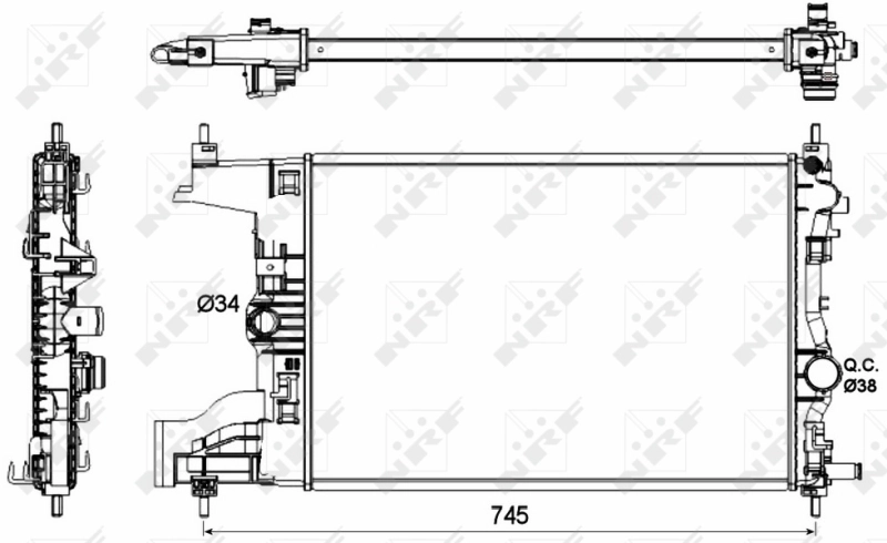 Radiator racire motor