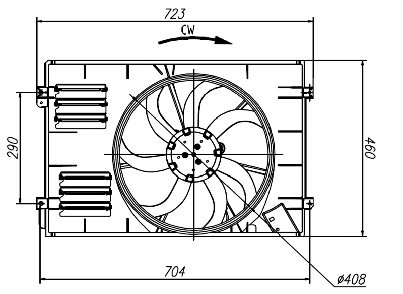 Ventilator radiator racire