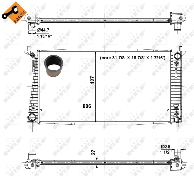 Radiator racire motor