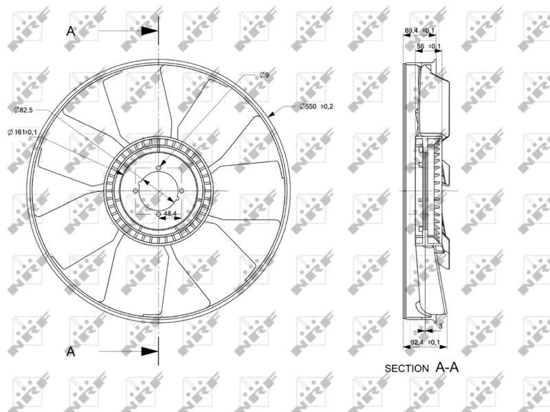 Paleta ventilator racire motor