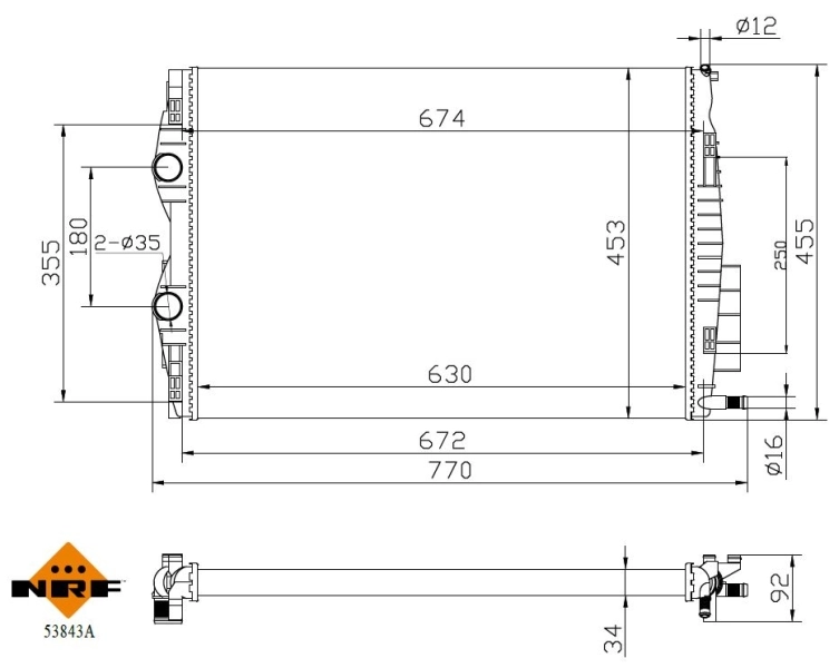 Radiator racire motor