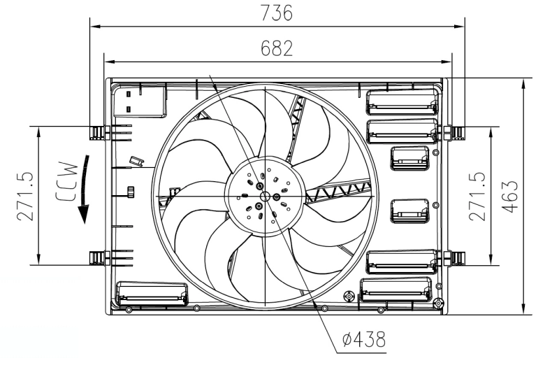 Ventilator radiator racire