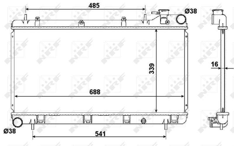 Radiator racire motor