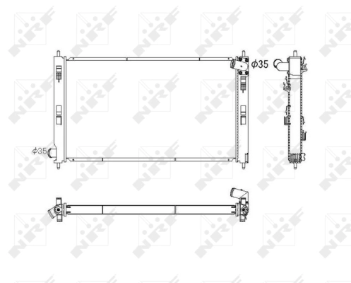 Radiator racire motor