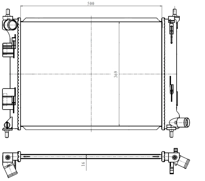 Radiator racire motor