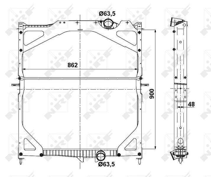Radiator racire motor