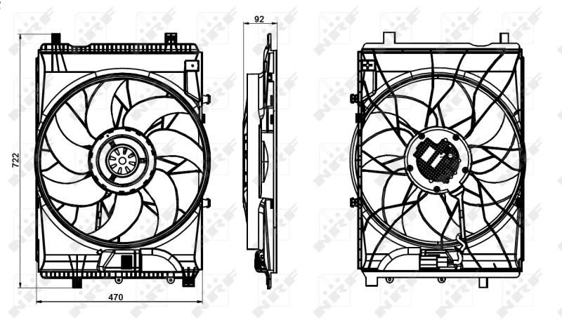 Ventilator radiator racire