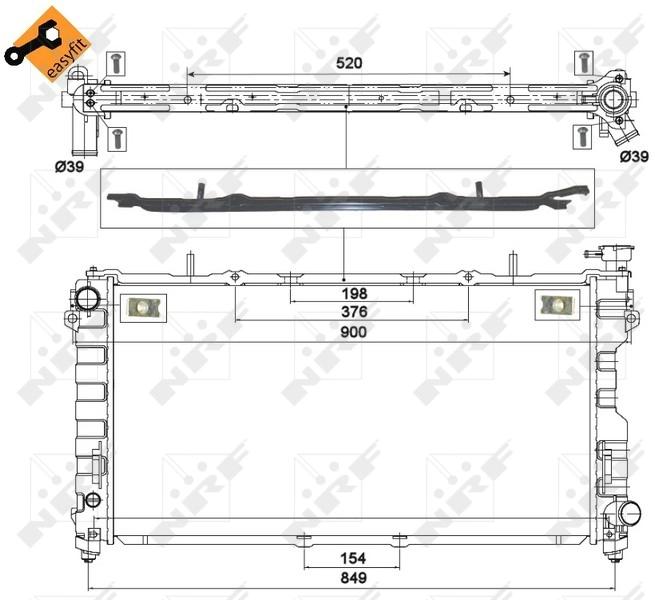 Radiator racire motor