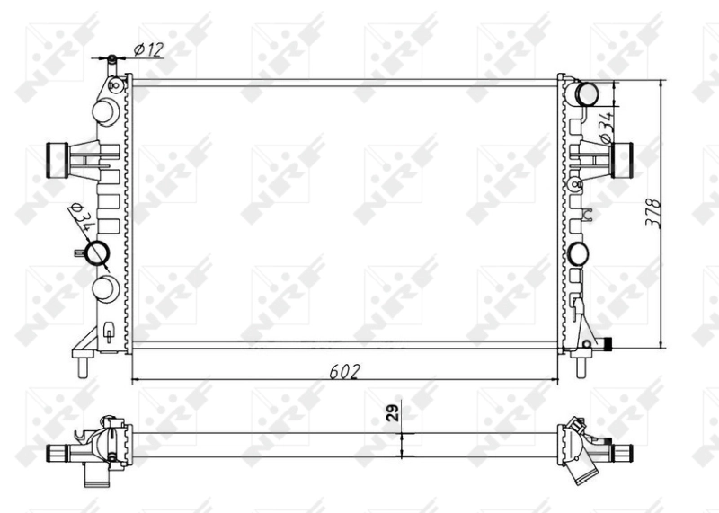 Radiator racire motor