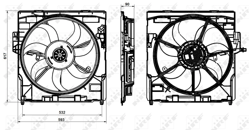 Ventilator radiator racire