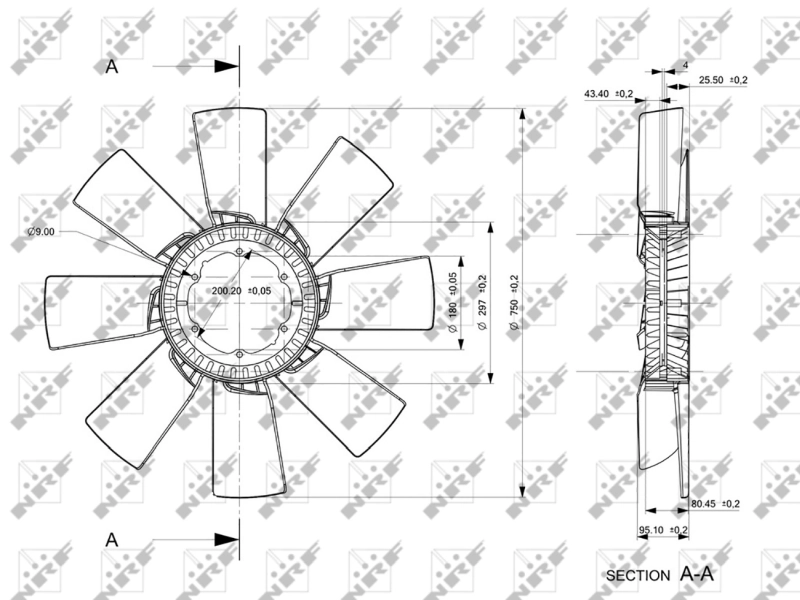 Paleta ventilator racire motor