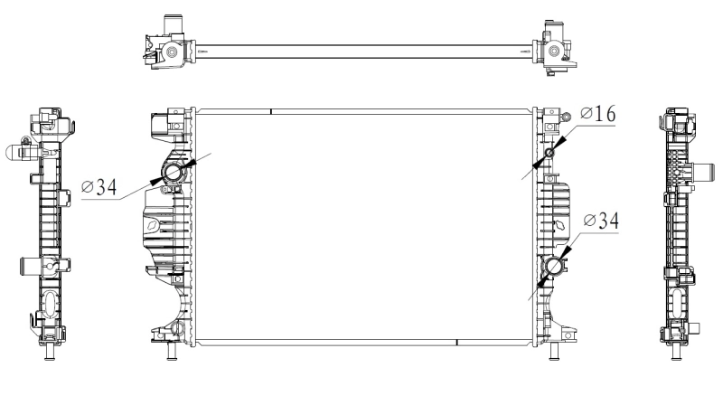 Radiator racire motor