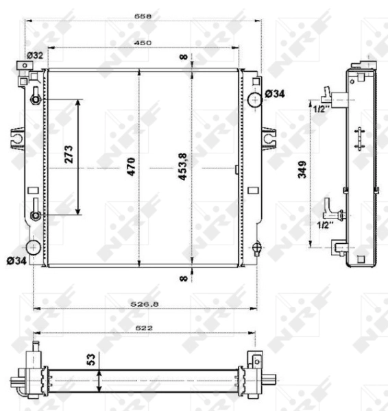 Radiator racire motor