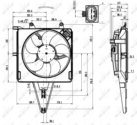 Ventilator radiator racire